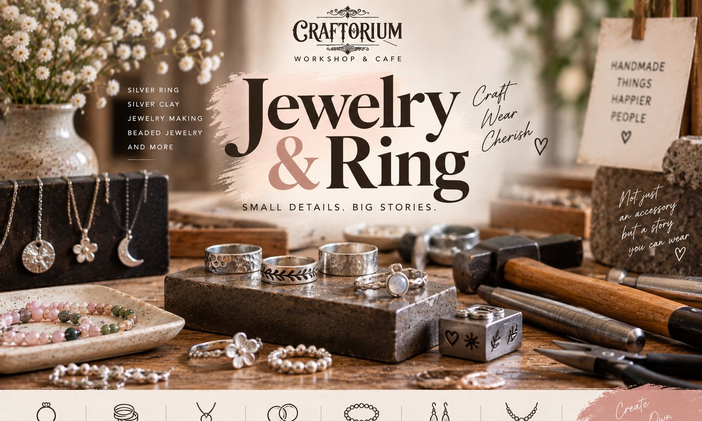 Jewelry workshop materials at Craftorium Workshop Pattaya