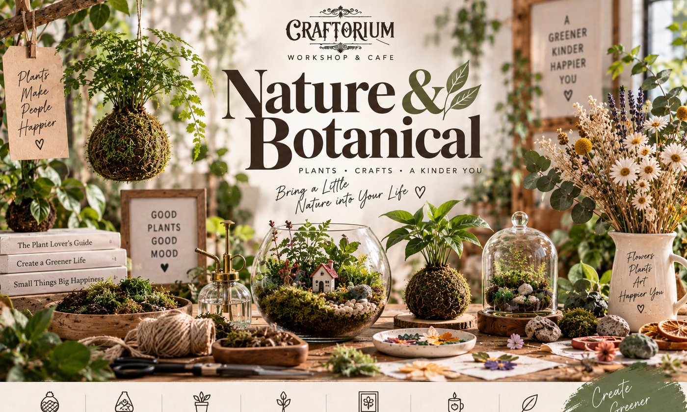 Nature and botanical workshop materials at Craftorium Workshop Pattaya